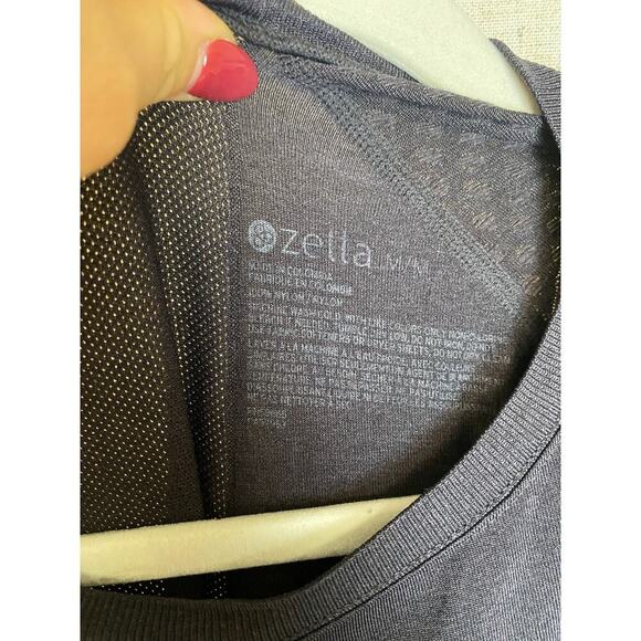 Zella Black Short Sleeve Active Workout Shirt Size M - Picture 3 of 7